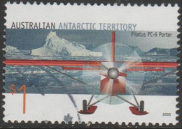 AUSTRALIAN ANTARCTIC TERRITORY-USED $1.00 2005 Aviation In The AAT - Pilatus PC-6 Aircraft - Usati