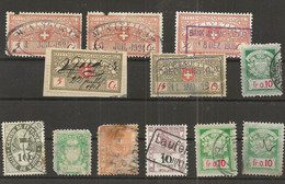 FISCAUX SUISSE CANTON DE BERN  VAUD - Revenue Stamps