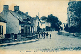 Ste Marie Sur Mer * Pornic * La Poste Et L'abside De L'église * Bureau Des Ptt - Pornic