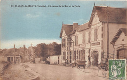 85-SAINT-JEAN-DE-MONT- L'AVENUE DE LA MER ET LA POSTE - Saint Jean De Monts