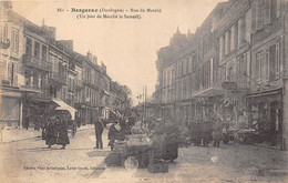 24-BERGERAC- RUE DU MARCHE UN JOUR DE MARCHE LE SAMEDI - Bergerac