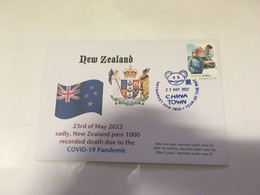 (5 H 24) Sadly, Due To COVID-19, Today New Zealand Pass 1000 Peoples Death (with Australia COVID-19 Stamp) - Malattie