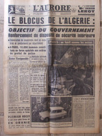 Journal L'Aurore (25 Avril 1961) Blocus De L'Algérie - Alger Challe Salan Zeller - Procès Patrice Michein - Desde 1950