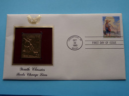 YOUTH CLASSICS - BOOKS CHANGE LIVES ( 22kt Gold Stamp Replica ) First Day Of Issue 1993 > USA ! - 1991-2000