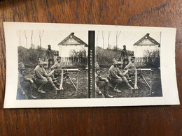 WW1 Guerre 14/18 War Militaria * Photo Stéréo * Mitrailleuse Serbe * Serbie Serbia * Matériel - Oorlog 1914-18