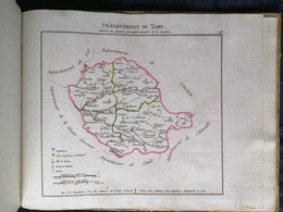 Département Du Tarn Alby Castres : Rare Carte De 1802 Par Chanlaire Et Herbin - Carte Geographique