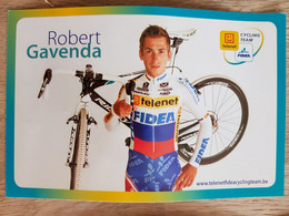 Card Robert Gavenda - Team Telenet-Fidea - 2009 - National Champion - Cycling - Cyclisme - Ciclismo - Wielrennen - Radsport