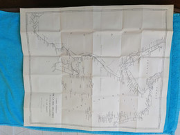 Océan Indien Madagascar Réunion Maurice Comores : Grande Carte Dépliante De 1888 - Carte Geographique