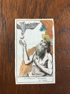 Image Pieuse Canivet * Holy Card * XVIIème ? XVIIIème ? * Saint Paul 1er Hermite 16 Janvier - Religion & Esotericism