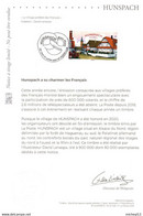 "Hunspach Bas-Rhin Village Préféré Des Français - Notice Philatélique à Tirage Limité 1er Jour 01.07.21" 2021 - 5506 - Covers & Documents