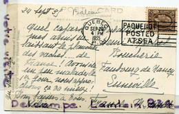 -  QUEBEC - " Empress Of Britain ", Paquebot Posted At Sea, Cachet, Cathay Lounge, écrite, 1935, TBE, Scans. . - Other & Unclassified