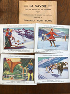 TONIMALT Lait Mont Blanc * Pochette Ancienne Complète 12 Images Savoie Sports Tourisme * Ski Football Tennis Chamonix - Advertising
