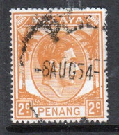 Malaya Penang 1949 George VI Single 2c Definitive Stamp In Fine Used - Penang