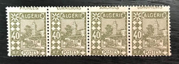 Bloc De 4 Timbres Algérie Pickles, Cornichons, Anchois, Condiments 1926 - Non Classificati