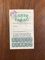 Carte De Tabac * Ministère Des Finances , Mairie De Nantes * à ROUSSEAU * Document Ancien Tabac Tabacs TABAC - Sonstige & Ohne Zuordnung