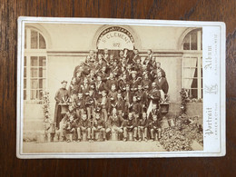 Metz * RARE Photo CDV Cabinet 1872 !! * ST CLEMENT * Fanfare Orchestre école * Photographe L. KRIER - Metz