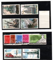 Chine - 1963  - Central Thermique - Barrage - 11 Oblitered &  1 New With  Faults Creases   - 7 Stamps - Philatelie° JPP - Oblitérés