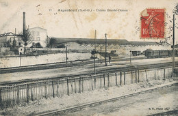 Usines Baudet Donon Argenteuil Gare Train Metallurgie Matériel De Chemin De Fer Legers Plis - Stations - Met Treinen