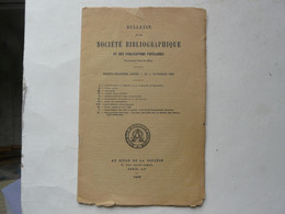BULLETIN De La SOCIETE BIBLIOGRAPHIQUE  1902 - Autres