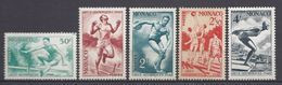 ⭐ Monaco - YT N° 319 à 323 - Neuf Sans Gomme - 1948 ⭐ - Unused Stamps