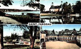 N°93099 -cpsm Saint Fargeau -multivues- - Saint Fargeau Ponthierry