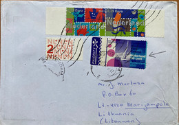 NEDERLAND 2005, ART, 2003 PAINTING,SELF ADHESIVE ATM PRIORITY 2001 SHIP STAMP COVER TO LITHUANIA ROTTERAM ,MARIJAMPOLE C - Covers & Documents