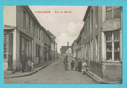 * Avelgem - Avelghem (West Vlaanderen) * Rue Du Moulin, Molenstraat, Animée, Enfants, Unique, Zeldzaam, TOP - Avelgem