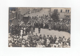 1915 Dt. Reich S/W Militariaphotokarte Pössneck Festakt Im Rathaus Verleihung Des Eisernen Kreuzes - Pössneck