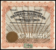 1914 Mexico: Compania De Petroleo Panuco-Mahuaves- $5 Pesos - Petrolio