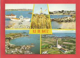 C.P.M.( 29 ) « ILE DE BATZ » L'Embarcadère,le Phare Et Le Port   -Jolie Multi-Vues Générales    X2phots - Ile-de-Batz