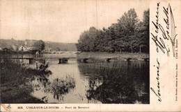 N°93119 -cpa Isle Sur Le Doubs -pont De Bateaux- - Isle Sur Le Doubs