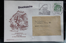 Berlin, Ganzsache Zur NORDPOSTA 1982, Gestempelt Lüneburg - Cartes Postales Privées - Oblitérées