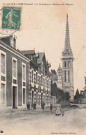 ST-JULiEN-L'ARS. - Le Clocher Et L'Avenue De L'Eglise - Saint Julien L'Ars