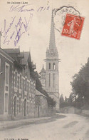 ST-JULIEN-L'ARS. - Le Clocher Et L'Avenue De L'Eglise - Saint Julien L'Ars