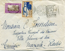 NOUVELLE-CALEDONIE LETTRE DEPART NOUMEA 8-5-35 NOUVELLE-CALEDONIE POUR LA TUNISIE - Cartas & Documentos