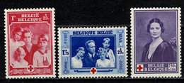 Belg. 1939 OBP/COB 500*, 501*, 502* MH (2 Scans) - Nuovi
