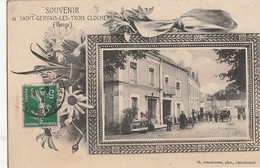 SOUVENIR De SAINT-GERVAIS-LES-TROIS-CLOCHERS. - La Place - Saint Gervais Les Trois Clochers