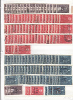 Belgien , Doppelseite Aus Lagerbuch Mit Alten Briefmarken , Grosse Anzahl - Sin Clasificación