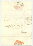 Royaume D'Italie PADOVA Padoue 1810 LS Prefet De La Brente ZECCHINI Pour Venezia Venise Franchise - 1792-1815: Veroverde Departementen