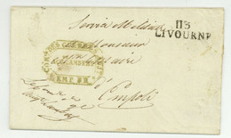 Livorno 113 LIVOURNE + Franchise Du Commissaire Des Guerres Aug LAMBERT Empoli 3e Bataillon Etranger - 1792-1815: Veroverde Departementen