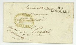 Livorno 113 LIVOURNE + Franchise Du Commissaire Des Guerres Aug LAMBERT Empoli 3e Bataillon Etranger - 1792-1815 : Departamentos Conquistados