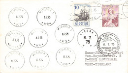 SWEDEN - MAIL 1975 KIRUNA > GERMANY / ZL269 - Covers & Documents