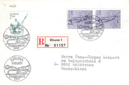SWEDEN - REGISTERED MAIL 1980 KIRUNA > GERMANY / ZL271 - Lettres & Documents