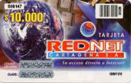 COLOMBIA : COL102 RENRED Internet Prepago $10.000 USED - Colombia