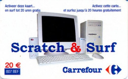 BEL_SURF : BSCR17 20eur/807BEF Carrefour USED Exp: 31/DEC/2002 - Te Identificeren