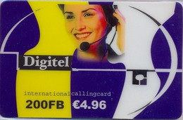 BELGIUM : BEL80 200FB E4.96 DIGITEL Web+Phoning USED - Da Identificare