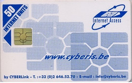 BELGIUM : BEL14 50u Cyberis.be Bluechips Rev. White USED - Te Identificeren