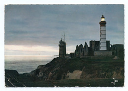 CPMGF Jos MX1246- Plougonvelin Pointe St Mathieu  Coucher De Soleil Timbre Coq Decaris 0.25 Cachet 1966 - Plougonvelin