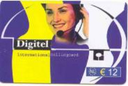 NETHERLAND : NED26 E 12 NL DIGITEL Web+Phoning/ White Rev. Plastic USED - Te Identificeren