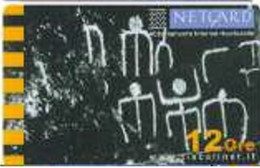 ITALY : ITA18 (1) 25000 TISCALI NetCard Cave Paintings Black MINT Exp: 6 MONTHS - To Identify